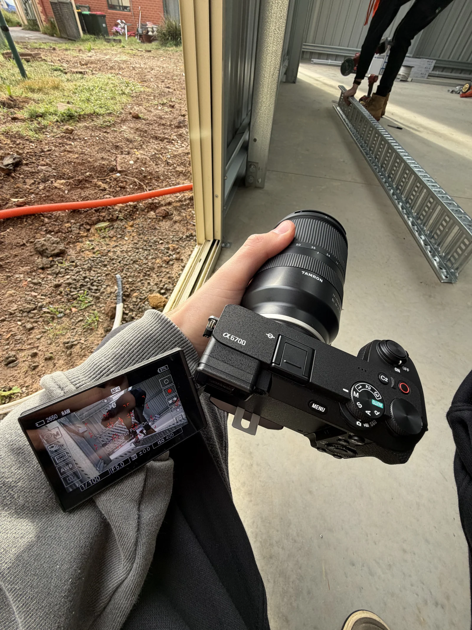 CSM Visuals filming electrical work on location